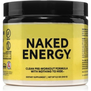 image:imageNAKED Energy  Pure Pre Workout Powder for Men and Women NSF Certified Vegan Unflavored Healthy Pre Workout  No Added Sweeteners Colors Or Flavors  50 ServingsUnflavored