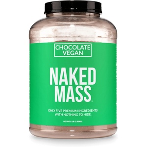 image:imageNAKED Vegan Mass  Natural Vegan Weight Gainer Protein Powder  1230 Calories NSF Certified NonGMO Soy amp Gluten Free No Artificial Ingredients  8LB Bulk  11 ServingsChocolate
